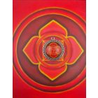 Gyökércsakra medál 39mm x 10mm Gyöngysoros