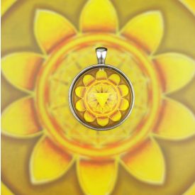 Köldökcsakra medál-kulcstartó 33mm x 8mm Letisztult