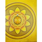 Köldökcsakra medál-kulcstartó 33mm x 8mm Letisztult