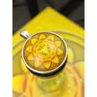 Köldökcsakra medál-kulcstartó 33mm x 8mm Letisztult