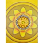 Köldökcsakra medál 39mm x 10mm Gyöngysoros