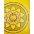 Köldökcsakra medál 39mm x 10mm Gyöngysoros