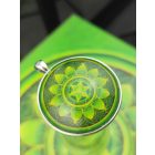 Szívcsakra medál-kulcstartó 43mm x 10mm Nagy méretű, letisztult