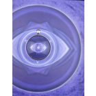 Homlokcsakra medál-kulcstartó 43mm x 10mm Nagy méretű, letisztult