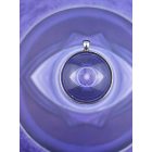 Homlokcsakra medál-kulcstartó 43mm x 10mm Nagy méretű, letisztult