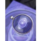 Homlokcsakra medál-kulcstartó 43mm x 10mm Nagy méretű, letisztult