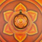 Nemi csakra medál 32mm x 16mm Réz színű