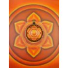 Nemi csakra medál 32mm x 16mm Réz színű