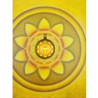 Köldökcsakra medál 32mm x 16mm Réz színű