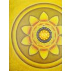 Köldökcsakra medál 36mm x 13mm Hullámos, magas lencsés