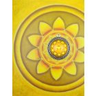 Köldökcsakra medál 39mm x 15mm Gyöngysoros, magas lencsés