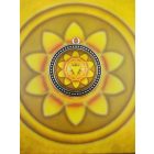 Köldökcsakra medál 39mm x 15mm Gyöngysoros, magas lencsés