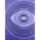 Homlokcsakra medál 36mm x 13mm Hullámos, magas lencsés