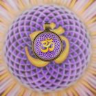 Om, Aum szimbólum medál 32mm x 1Omm Réz színű