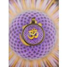 Om, Aum szimbólum medál 32mm x 1Omm Réz színű