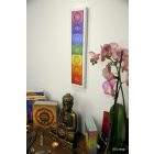 Ébredés csakrasor falikép világos kerettel 45cm